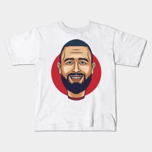 Travis kelce - caricature cartoon Kids T-Shirt